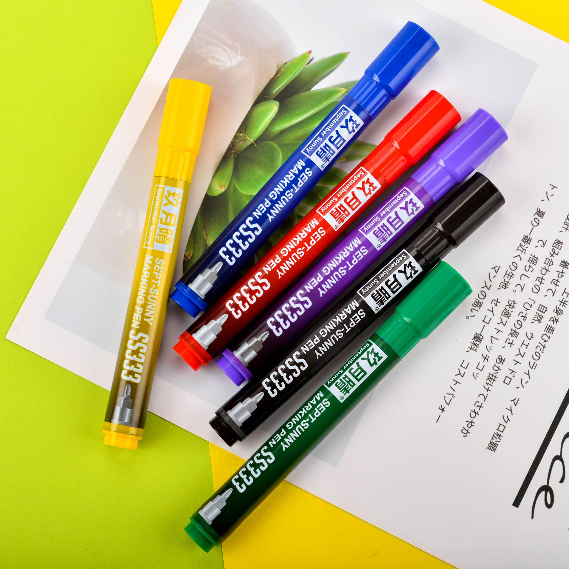 Wholesale large oil-based marker pens, waterproof, special for express delivery, black oil-based pens, large-headed pens, non-erasable marks Application Scenario