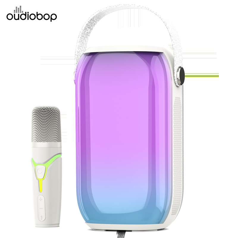 Colorful gradient Bluetooth speaker, home computer subwoofer, portable multi-functional outdoor hand-held card speaker, Bluetooth speaker details Picture