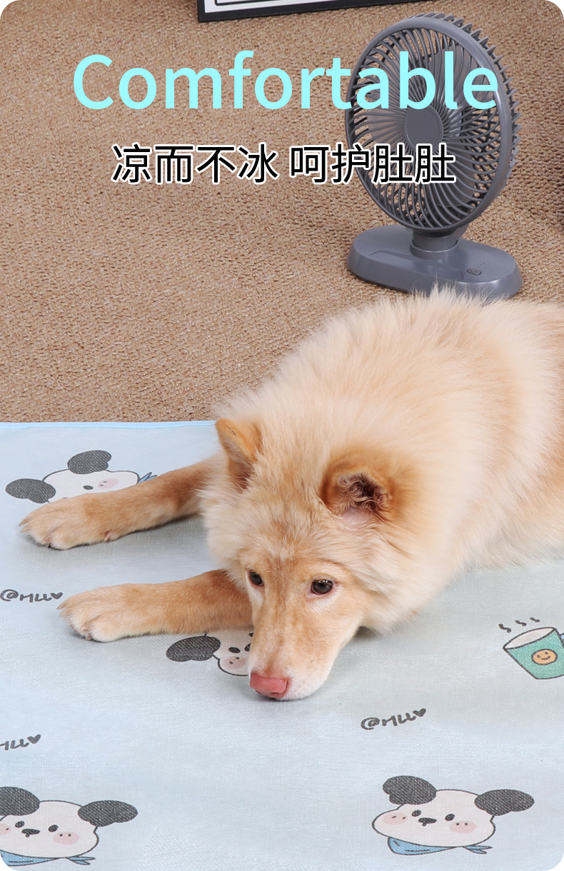宠物冰垫凉席垫夏季降温狗狗窝睡垫卡通清凉冰感猫咪方形垫子夏凉详情2