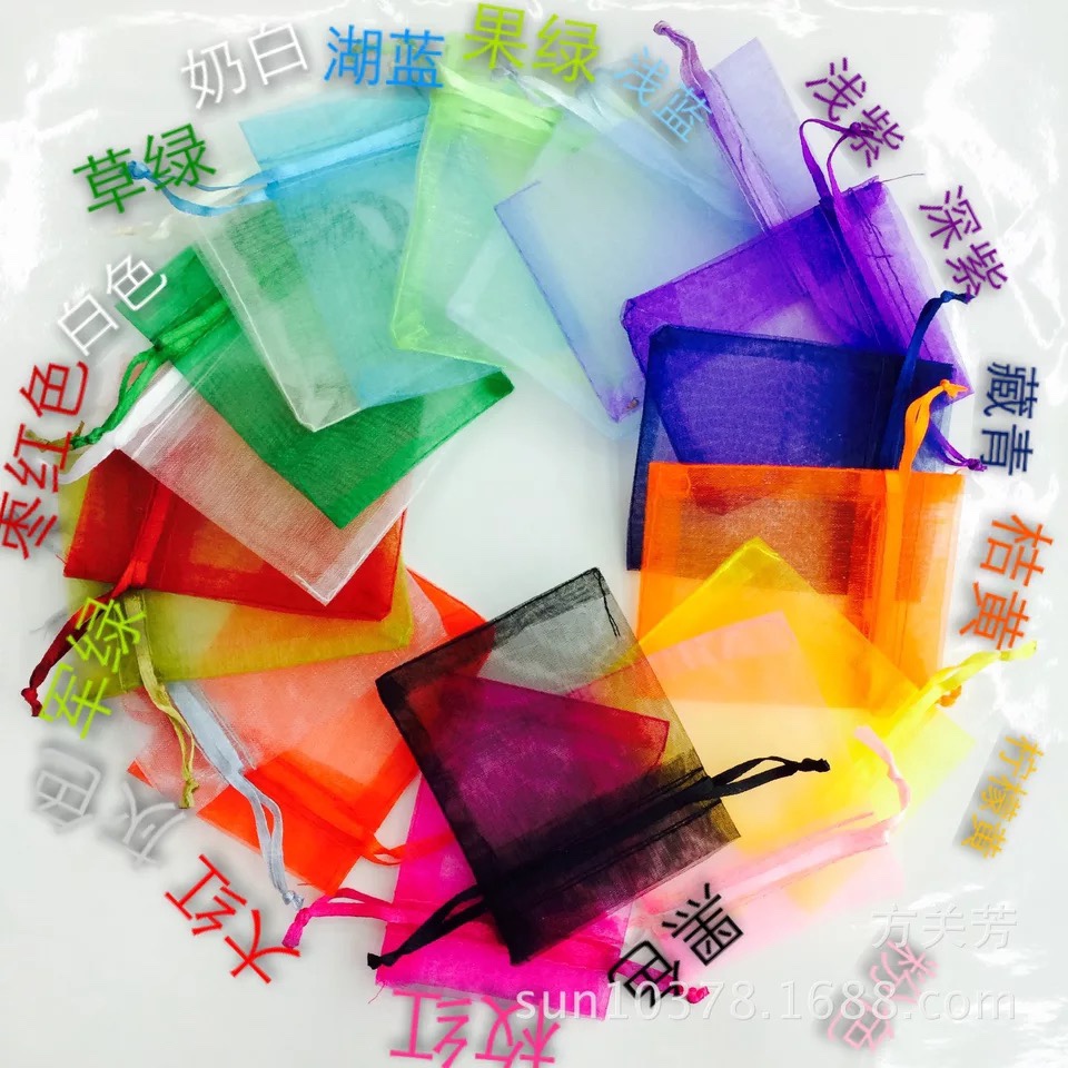 Colored gauze bag, PVC six-zone, special PE transparent flat bag for clothes, embossed vacuum sealed