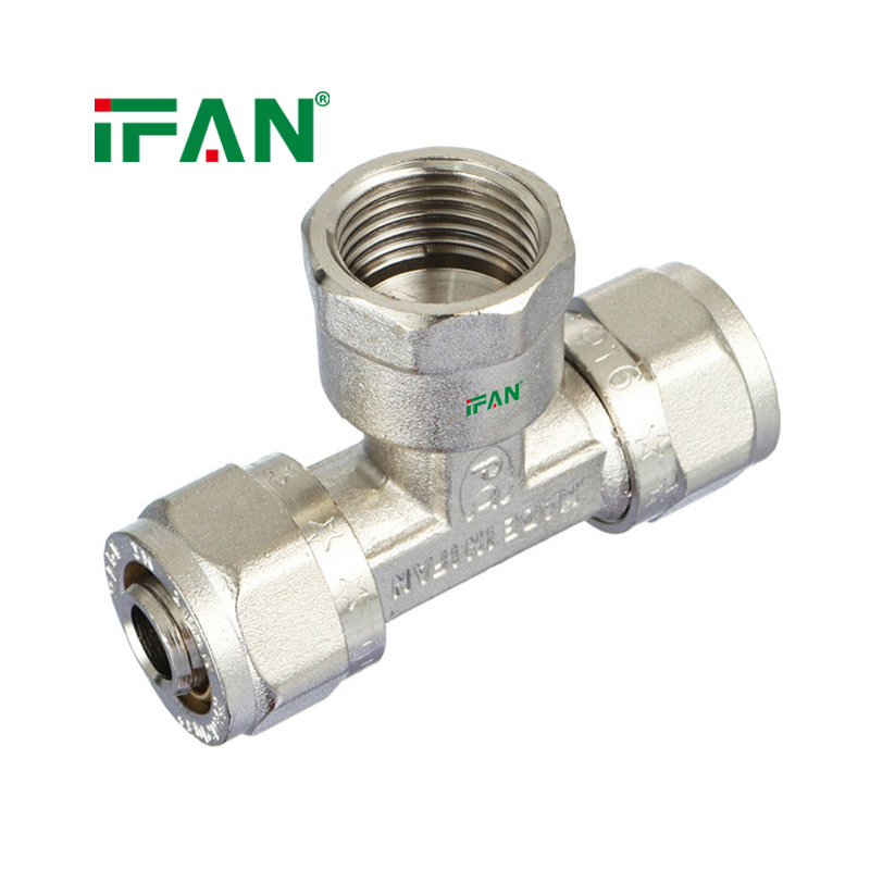 IFAN PEX Card Holder  Internal Thread Tee Electroplated details Picture