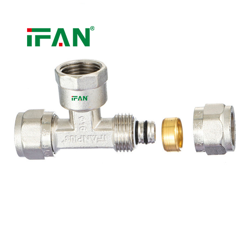 IFAN PEX Card Holder  Internal Thread Tee Electroplated Application Scenario