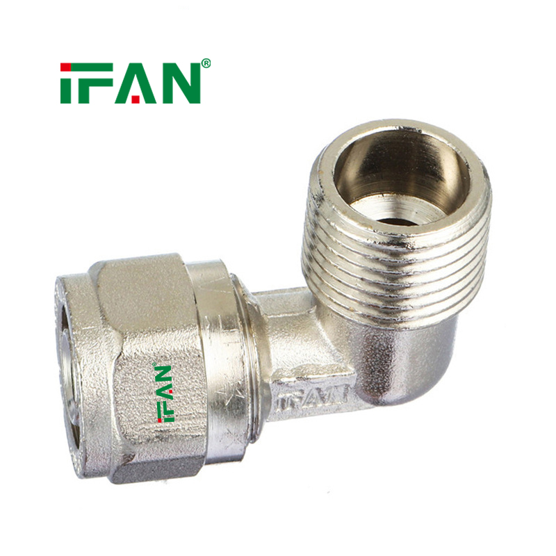 IFAN PEX Copper Card Holder External Thread Elbow  details Picture