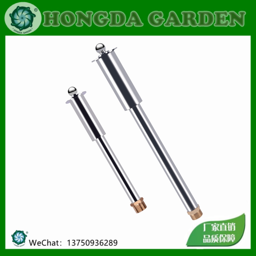 Extended telescopic stainless steel mushroom fountain nozzles for foreign trade, all-copper joints, adjustable water outlet, garden fish pond and fish tank nozzles