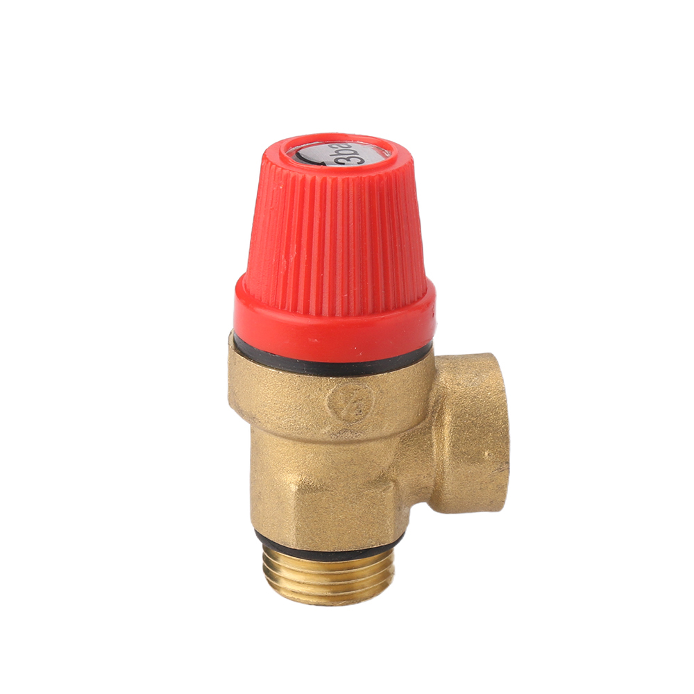 Three-way brass safety valve, wall-mounted boiler pressure relief valve, single-direction safety pressure relief valve for electric water heater boilers detail image 7