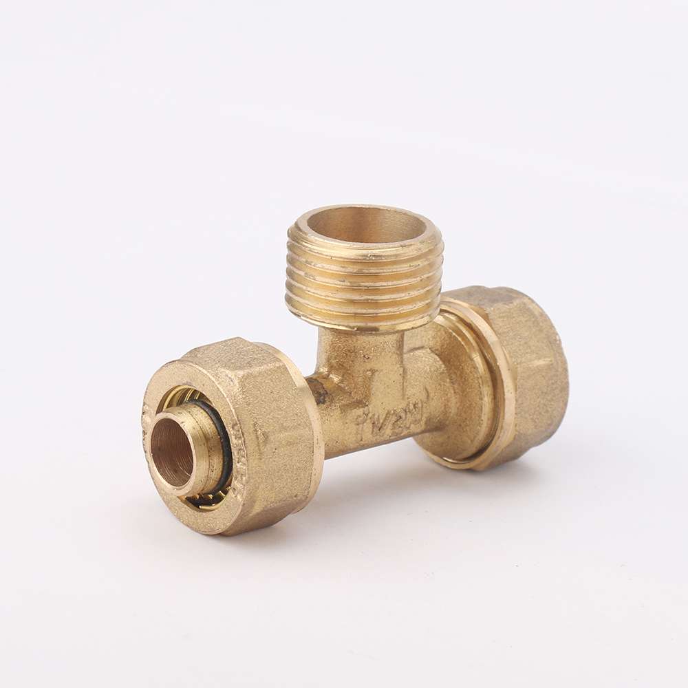 Copper aluminum plastic fitting, latón fitting diente interno tee Application Scenario