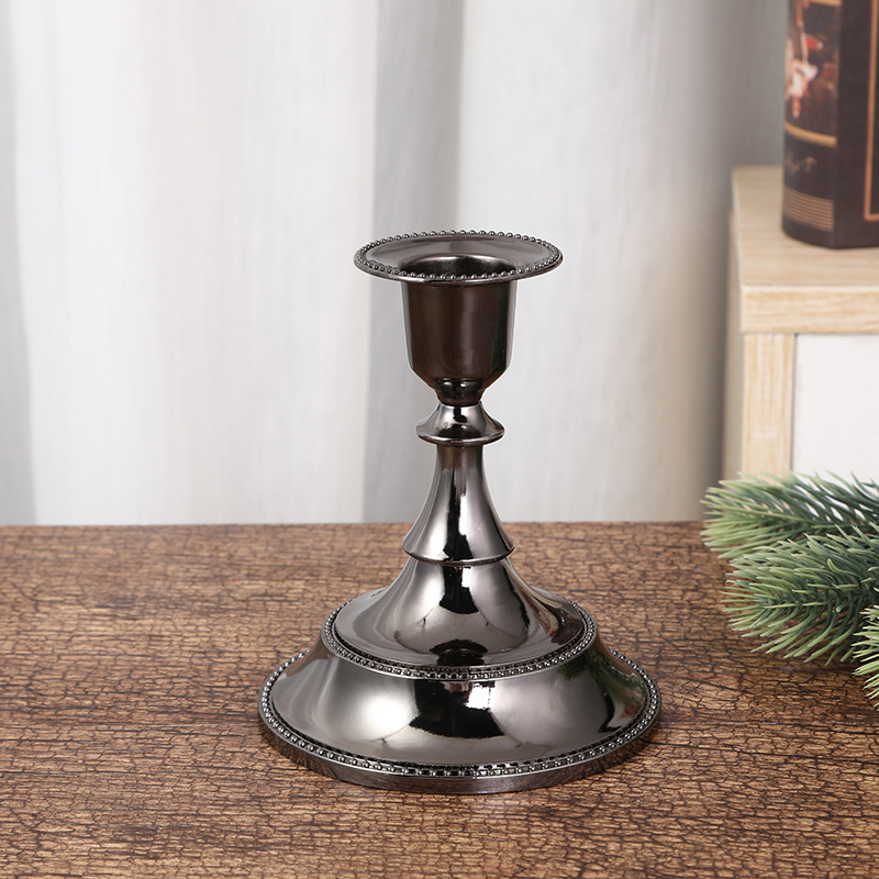 European-style candlestick, retro three-headed or five-headed romantic candlelight dinner table, wedding decoration, wedding candle stand props detail image 19