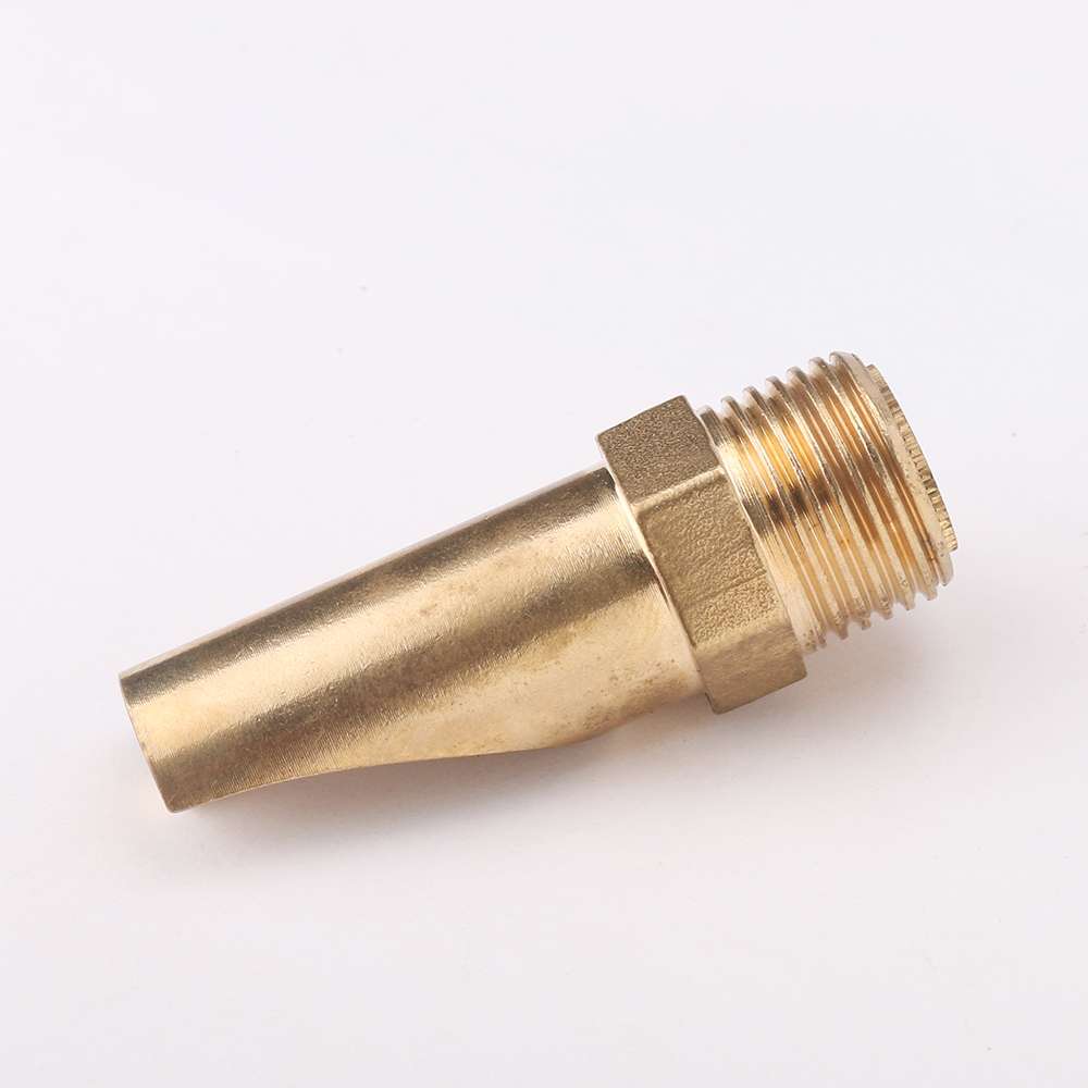 Brass pointed-mouth pig water dispenser, automatic touch water dispenser for pig farms, external thread water-saving drinking water accessories for livestock breeding detail image 5