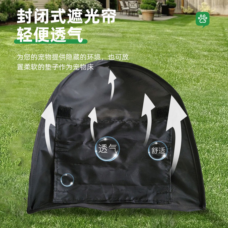 Venta al por mayor portátil pet jaula protección solar al aire libre para gatos y suministros para perros tienda pequeña cuerda perrera para perros perrera para gatos tienda de gato en stock details Picture