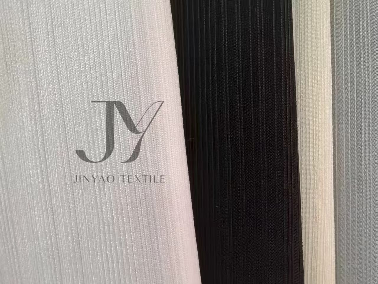 Source factory of high-density vertical beauty stripe knitted fabric for breathable, smooth and anti-pilling women's tight pants and sportswear sets