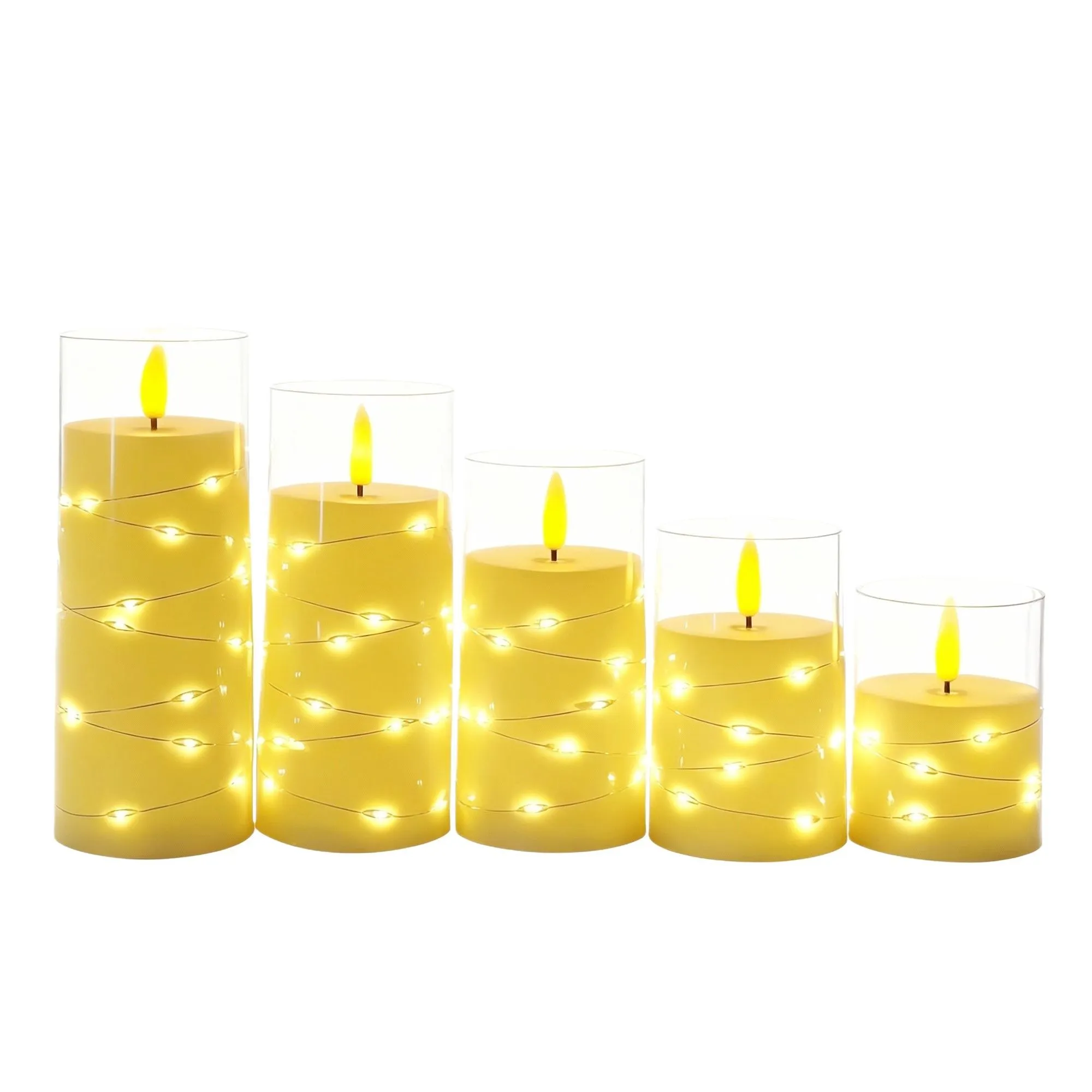New led electronic candle lamps, rechargeable, wedding decoration, ins home, club ornaments, ambient light strings, candle lamps detail image 4