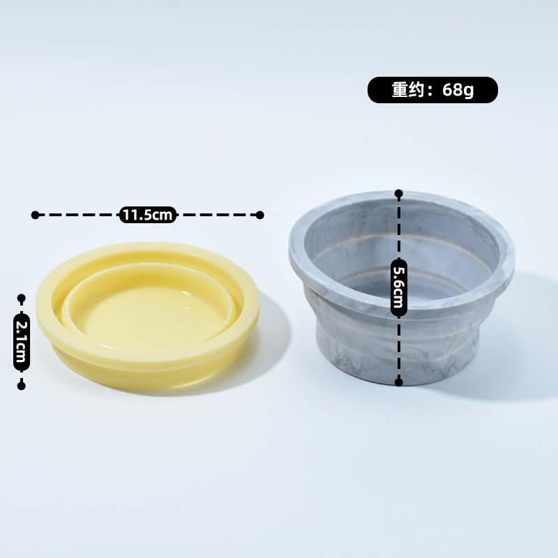 New cross-border silicone folding bowl, outdoor travel storage, portable drinking water feeder, pet folding bowl Application Scenario