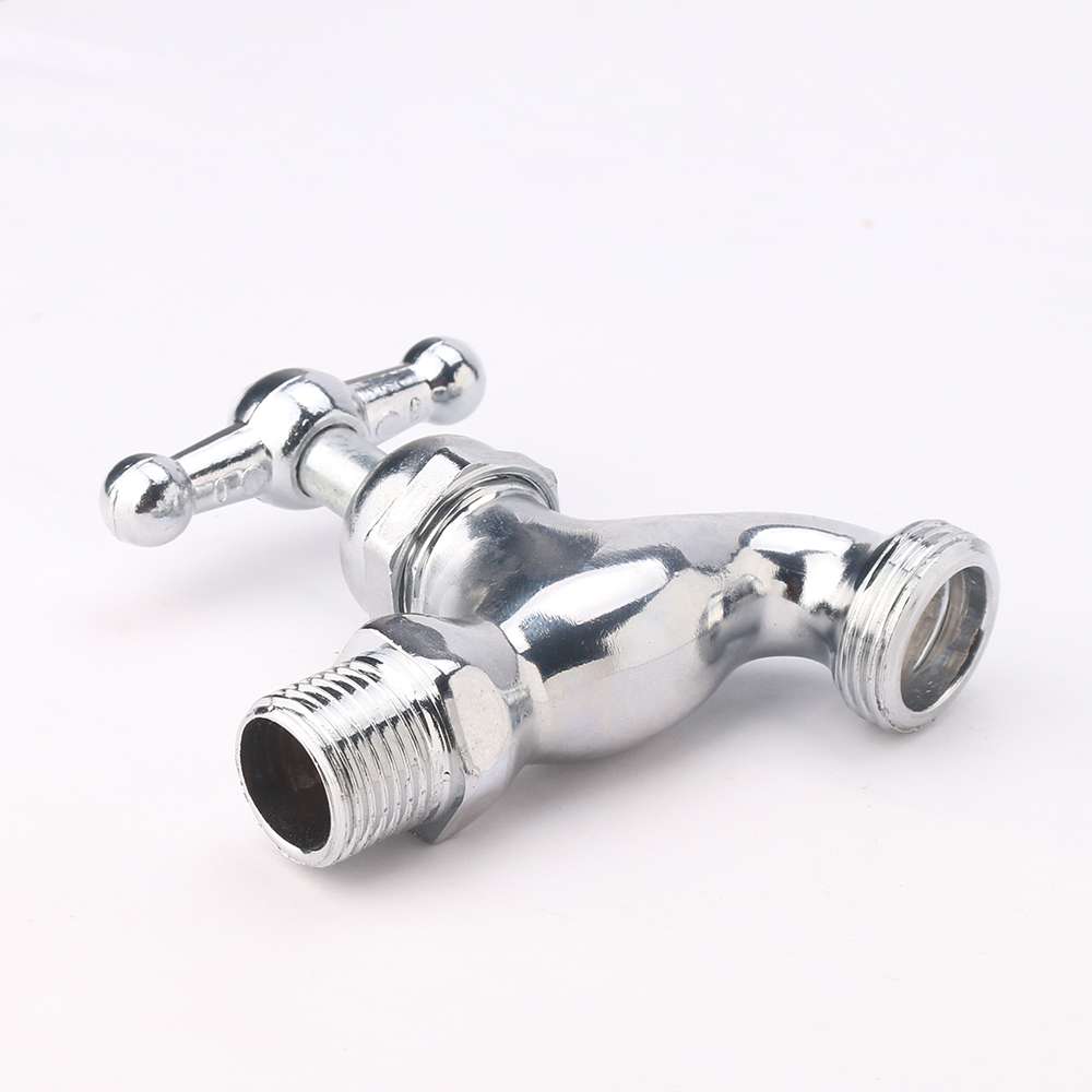 Single-cooling faucet made of bright zinc alloy, suitable for high-end kitchens and bathrooms