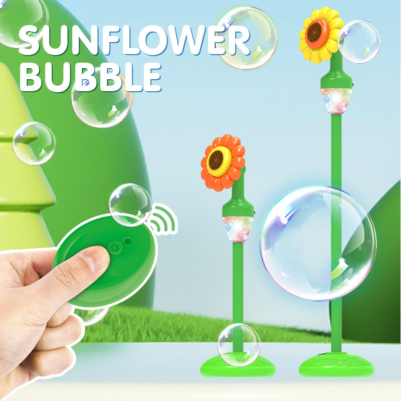 Cross-border best-selling street lamp model sunflower bubble machine, fully automatic lighting and music outdoor large-scale party wedding toys Application Scenario