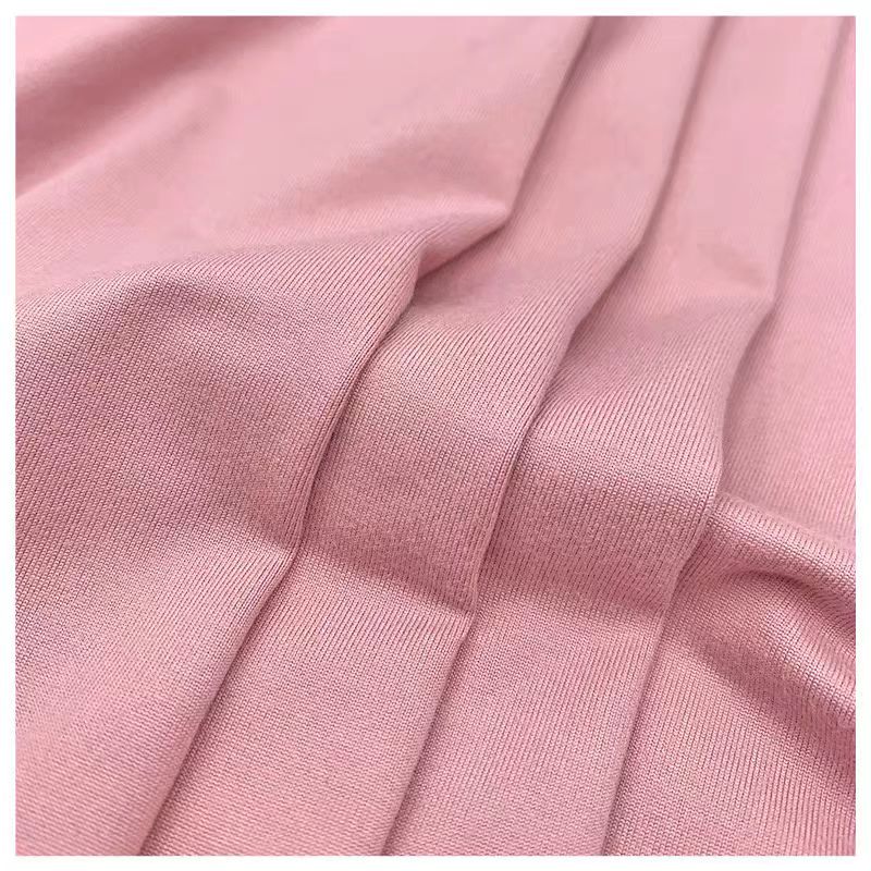 Smooth milk silk knitted fabric, 150cm width, ice-like four-sided elastic underwear lining fabric, home wear fabric in multiple colors