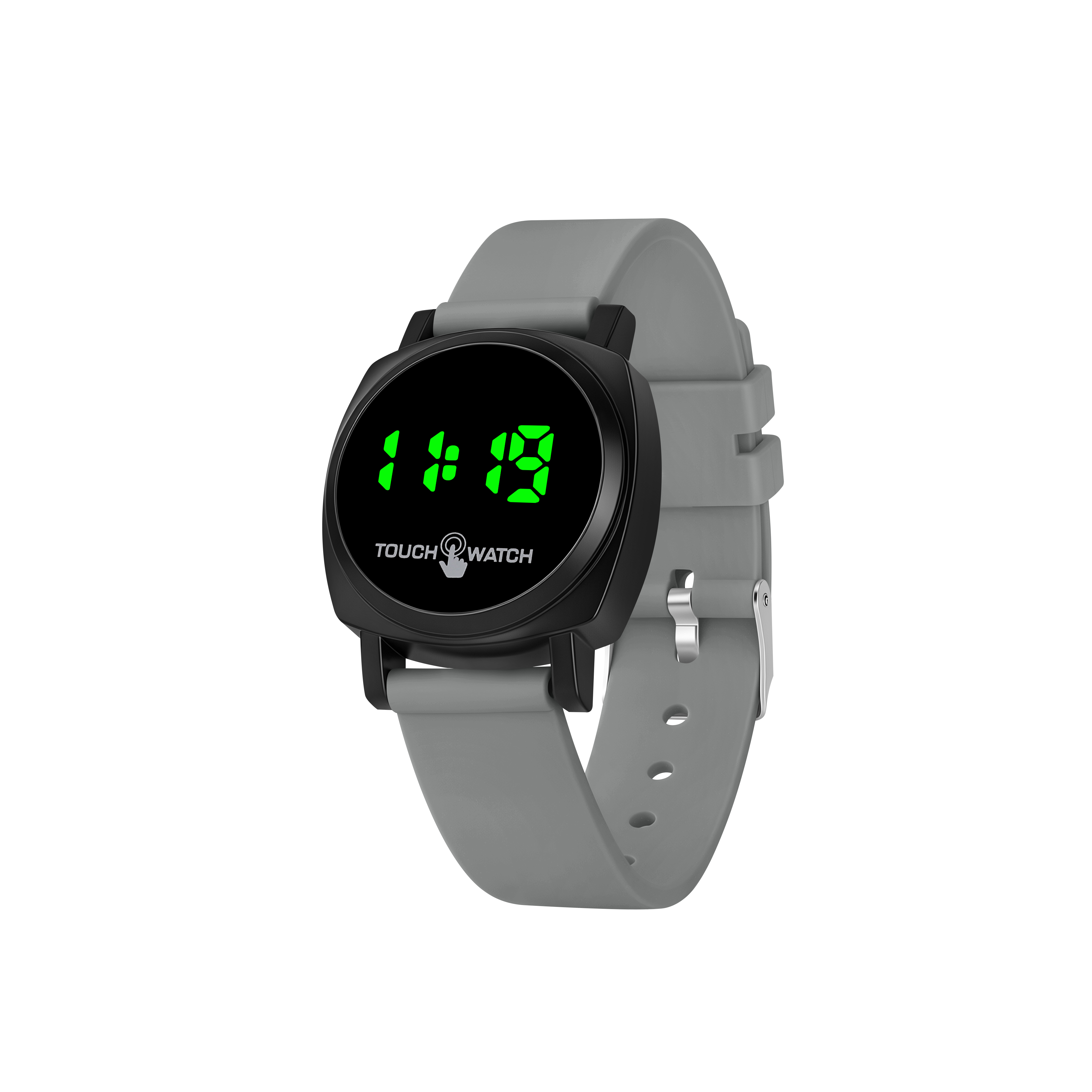 The BYH-26-5 fashionable touch watch is available in multiple colors. It features a simple design with green digital display, making it suitable for daily wear. It is a simple LED electronic watch for wholesale trade, suitable for both male and female students, and a trendy choice Item Picture