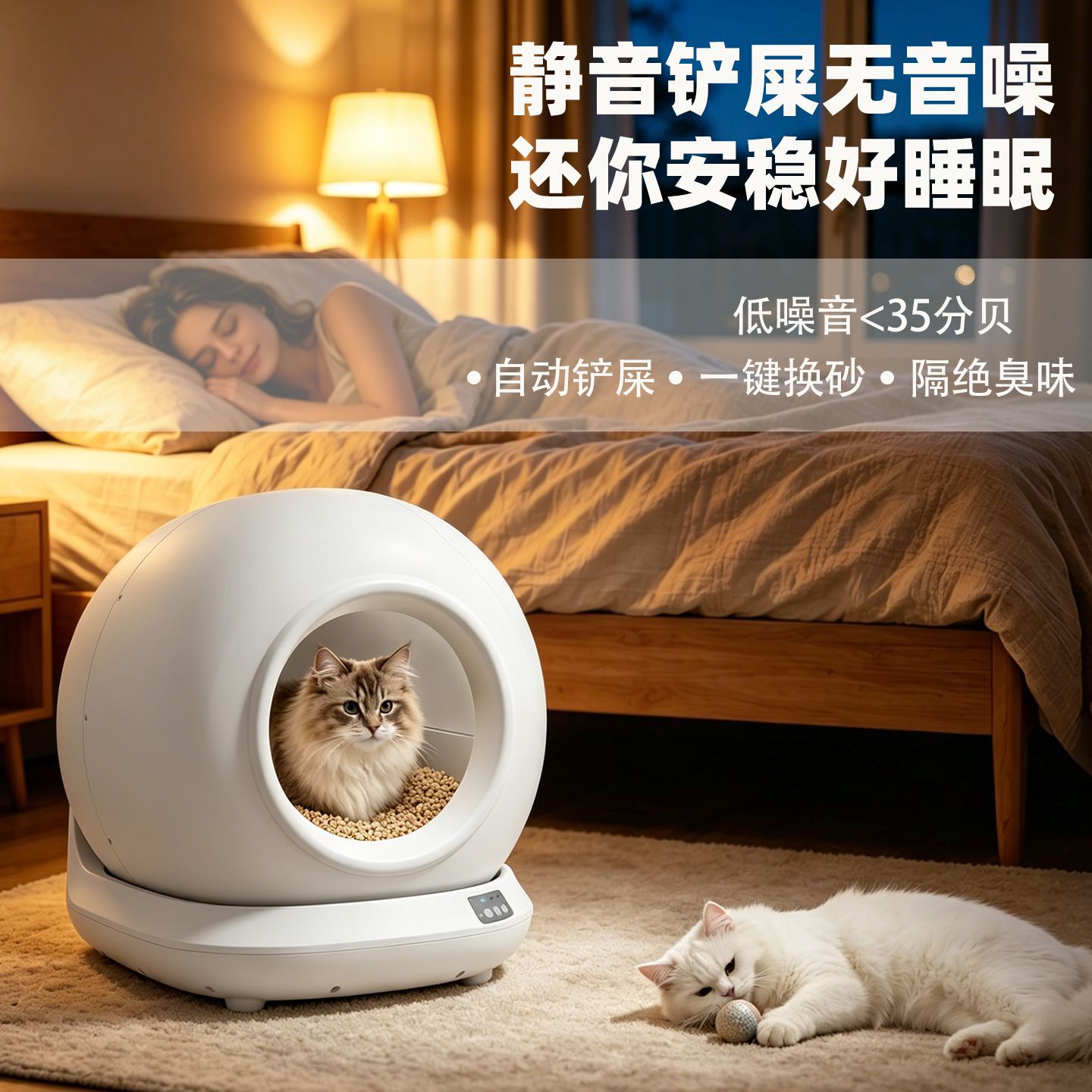 全自动猫砂盆智能清理防臭铲屎神器大号封闭式猫厕所宠物用品批发详情2