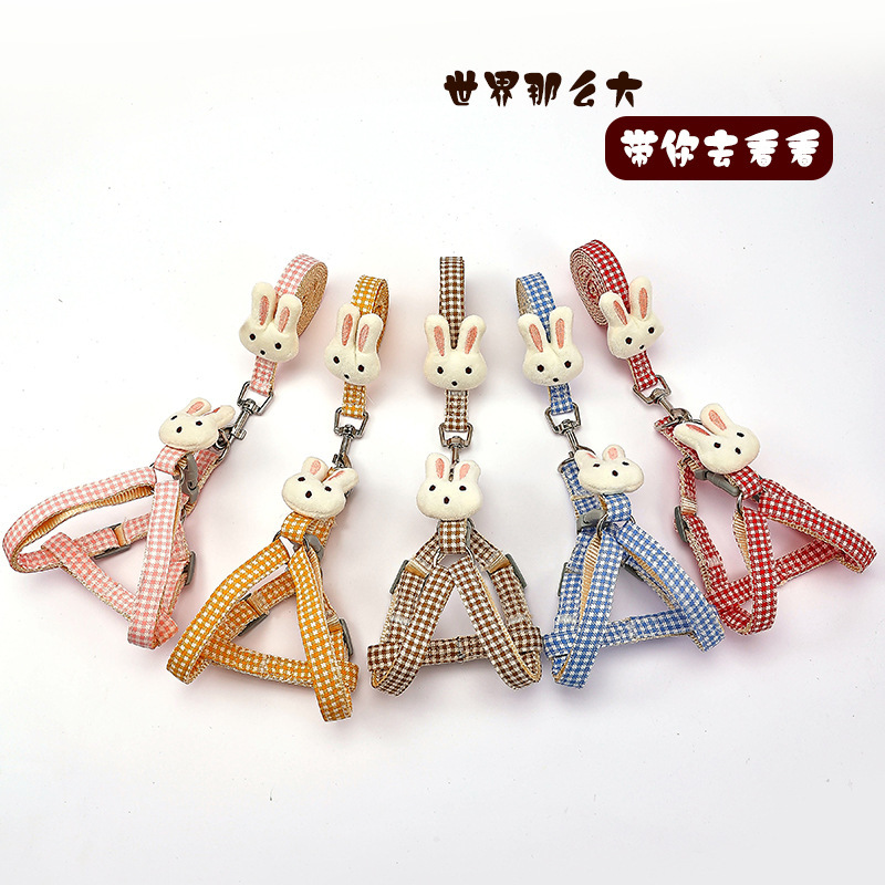 Cuerda de tracción para perros correa de pecho para gatos chaleco tipo correa de paseo para perros teddy faou corgi para perros pequeños y medianos suministros para mascotas Item Picture