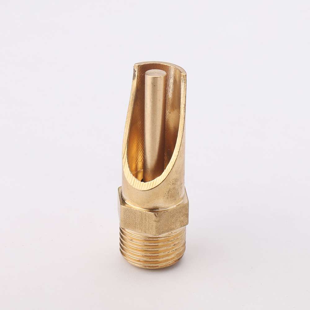 Brass pointed-mouth pig water dispenser, automatic touch water dispenser for pig farms, external thread water-saving drinking water accessories for livestock breeding detail image 2