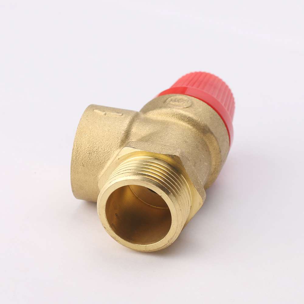 Three-way brass safety valve, wall-mounted boiler pressure relief valve, single-direction safety pressure relief valve for electric water heater boilers Application Scenario