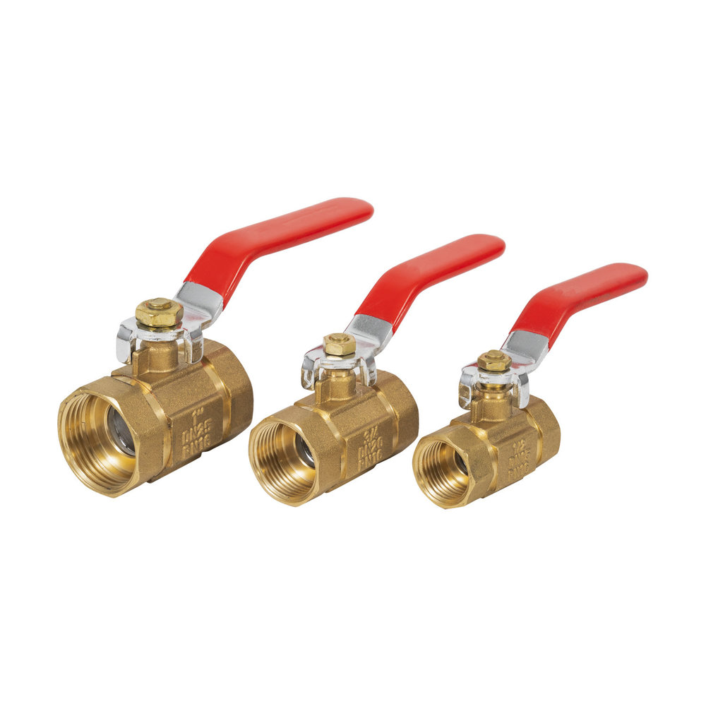 Threaded manual switch, smooth operation, crack-resistant and corrosion-resistant ball valve, brass, brass, brass valve