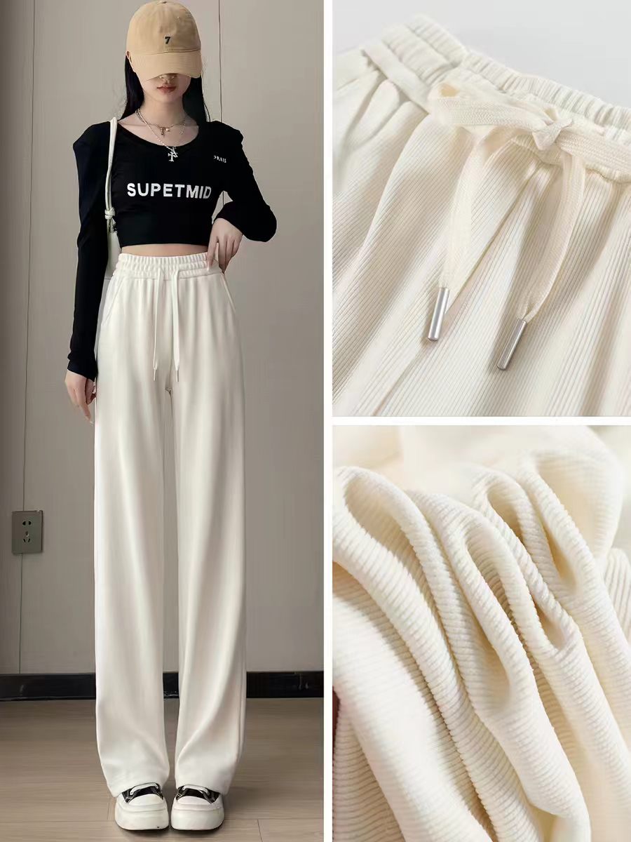 Fine knitted Chenille fabric, soft and creamy fleece, high drape, slightly elastic, wide-leg pants, skirts, home wear fabric, can be compounded and fleece added in stock