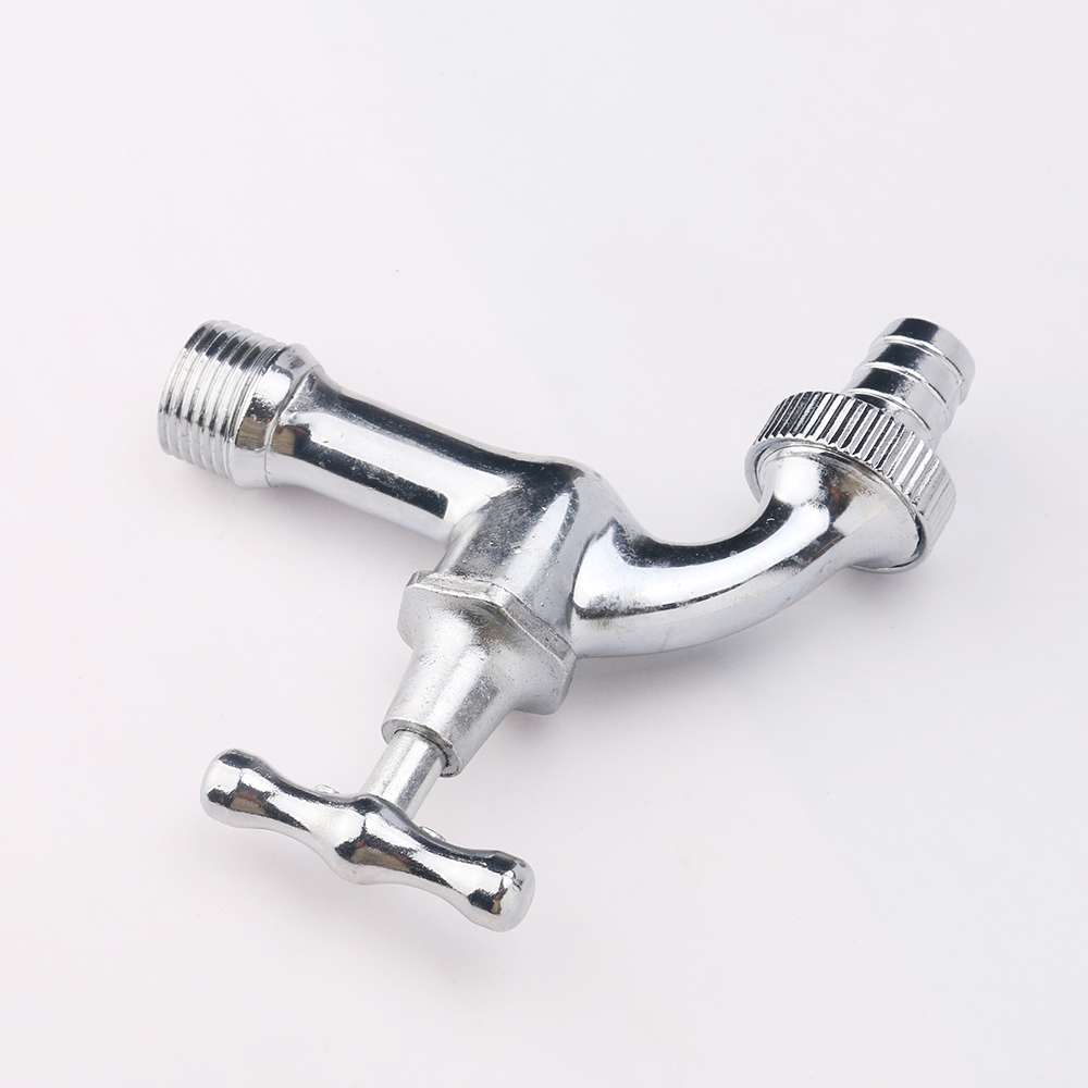 Four-inch chrome-plated cross handle faucet, outdoor construction site hose faucet, Yiwu, Zhejiang detail image 4