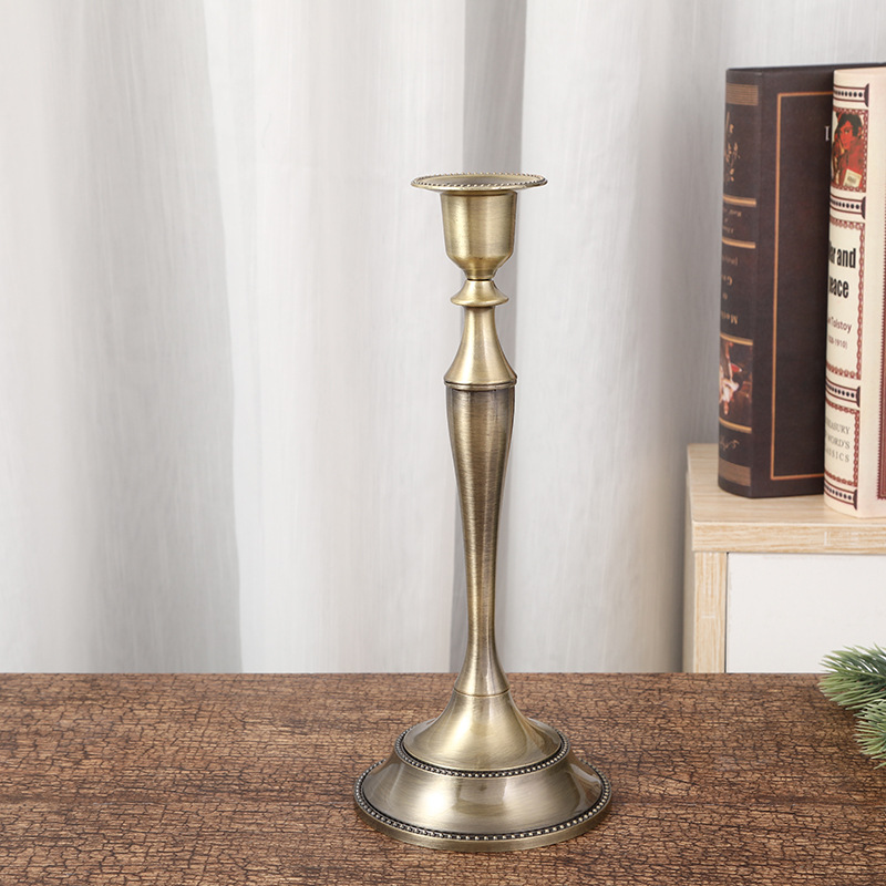 European-style candlestick, retro three-headed or five-headed romantic candlelight dinner table, wedding decoration, wedding candle stand props detail image 5