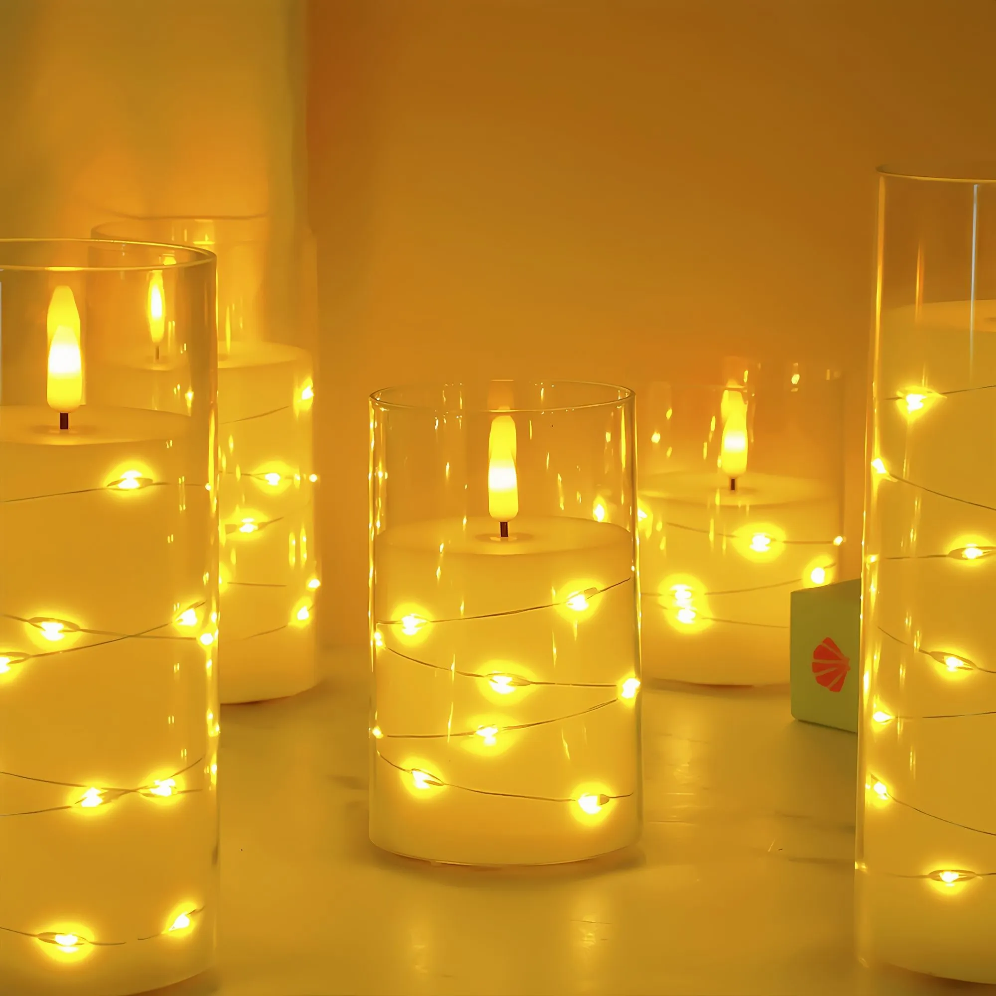 New led electronic candle lamps, rechargeable, wedding decoration, ins home, club ornaments, ambient light strings, candle lamps detail image 9
