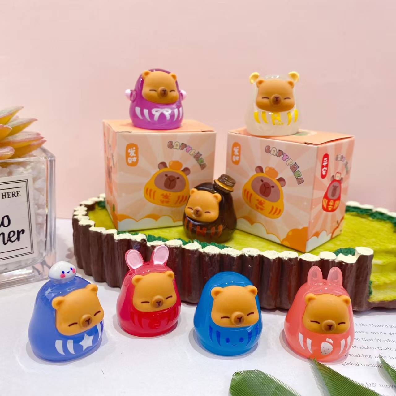 Creative Capibarra cute blind box toys and figurines with high appearance standards, cute tabletop figurines and ornaments details Picture