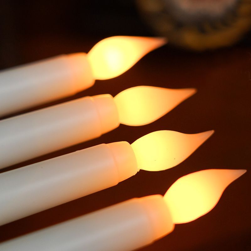led long pole wax plastic simulation church, festival birthday decoration, romantic candlelight dinner, electronic candle lamp, electronic wax, electronic candle lamp