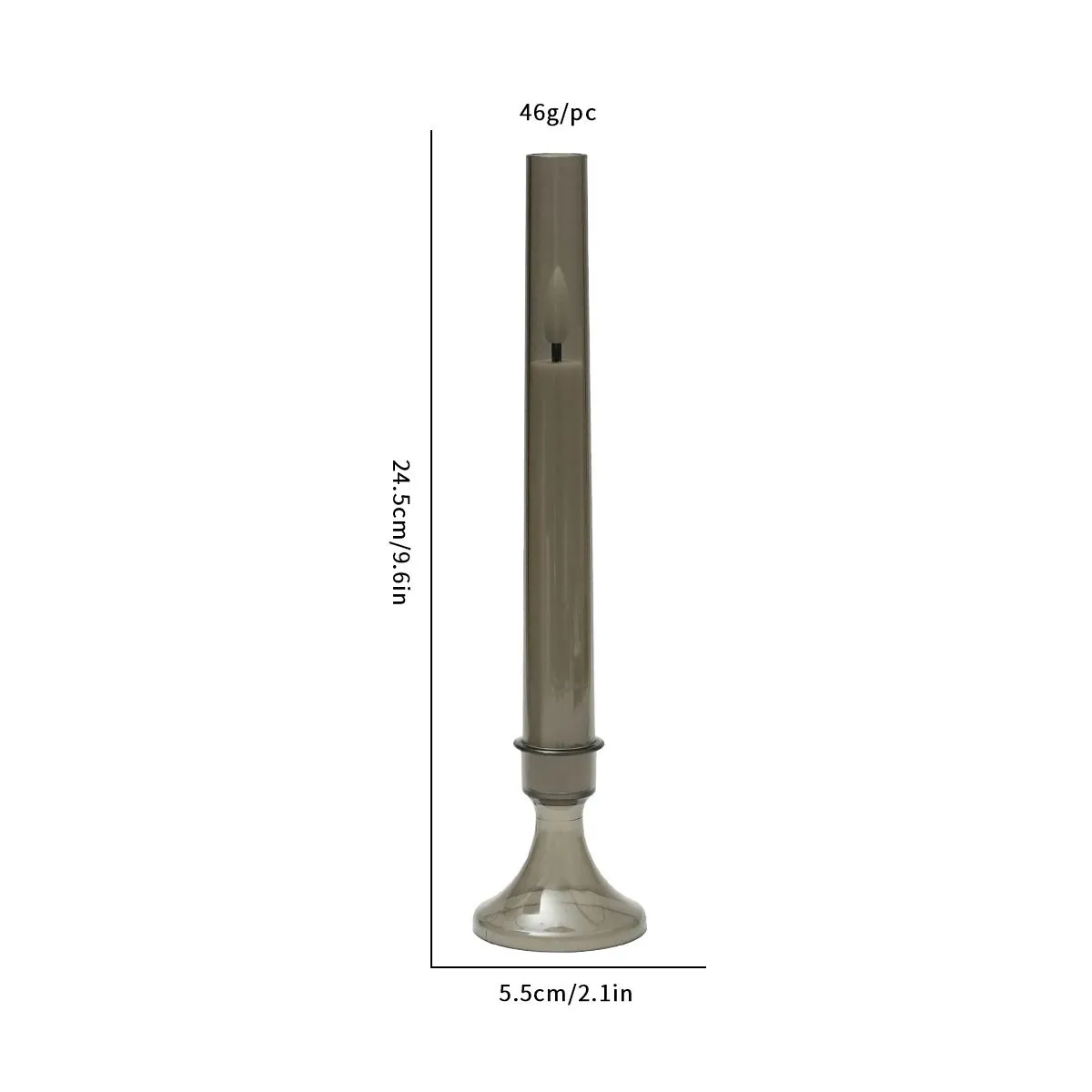 Candlelight new remote-controlled candle electronic lamp, wedding simulation romantic wedding lighting, bar European-style tall candlestick lamp, electronic wax, electronic wax detail image 2