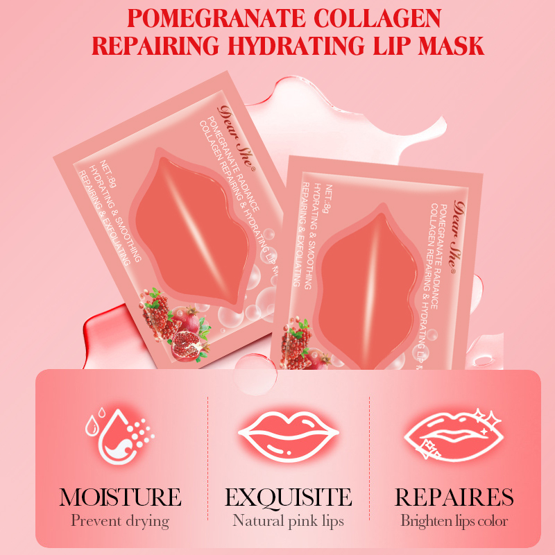 Cross-border collagen Lip Mask Exfoliating, soothing and moisturizing Lip care crystal mask Application Scenario