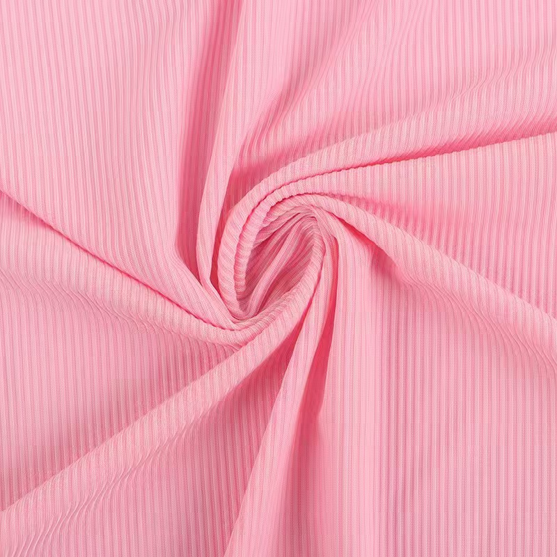 2*2 ice silk ribbed fabric ultra-thin, smooth and anti-wrinkle waistband and hem hem fabric for clothing accessories in stock
