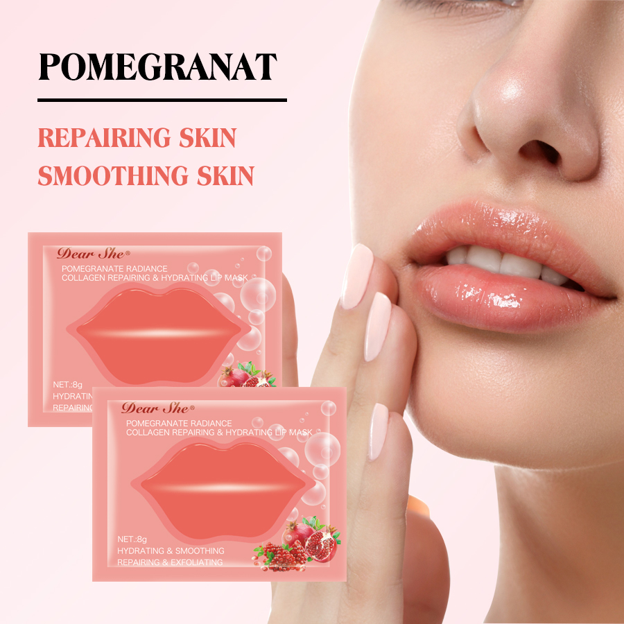 Cross-border collagen Lip Mask Exfoliating, soothing and moisturizing Lip care crystal mask details Picture