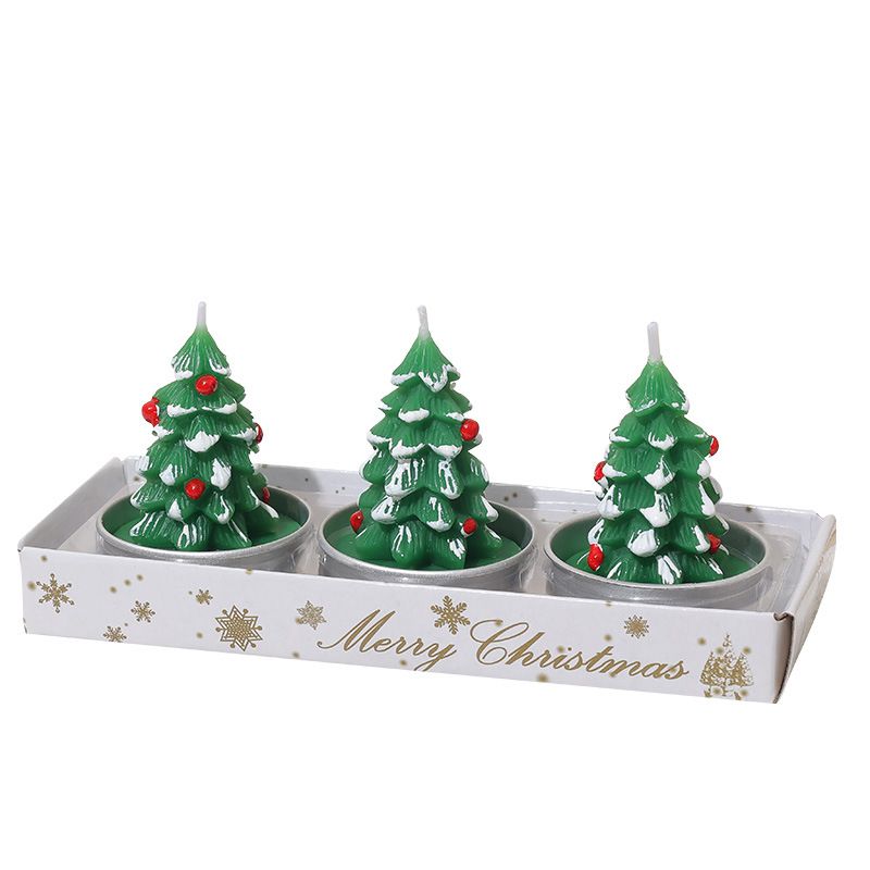 Christmas candles, home mini gifts, Christmas tree candle gift box, atmosphere decoration, Christmas ornaments, candles detail image 3