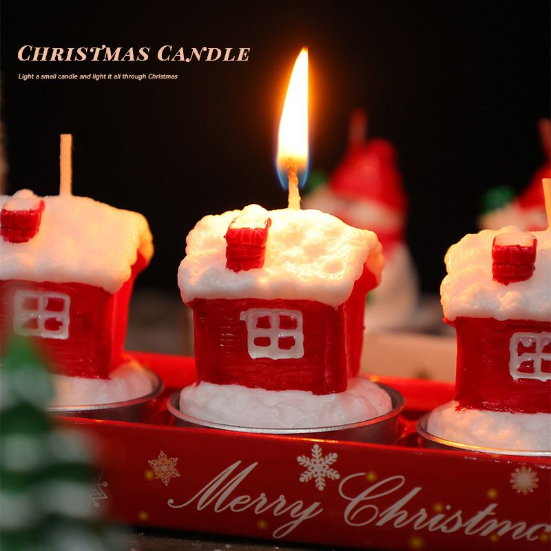 Christmas candles, home mini gifts, Christmas tree candle gift box, atmosphere decoration, Christmas ornaments, candles detail image 5