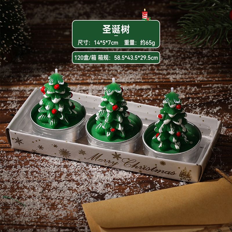Christmas candles, home mini gifts, Christmas tree candle gift box, atmosphere decoration, Christmas ornaments, candles detail image 10