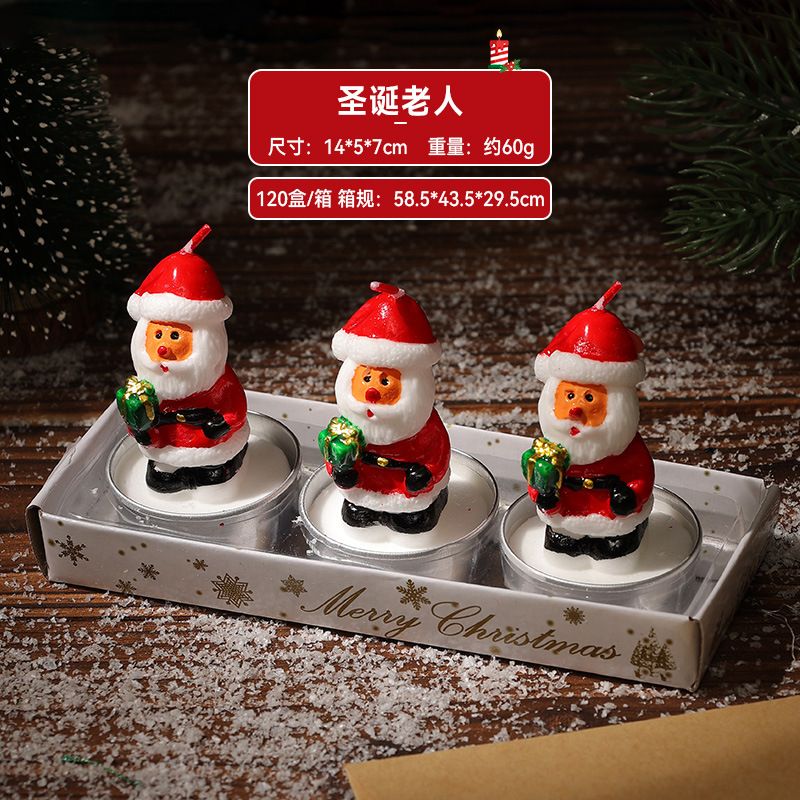 Christmas candles, home mini gifts, Christmas tree candle gift box, atmosphere decoration, Christmas ornaments, candles Item Picture