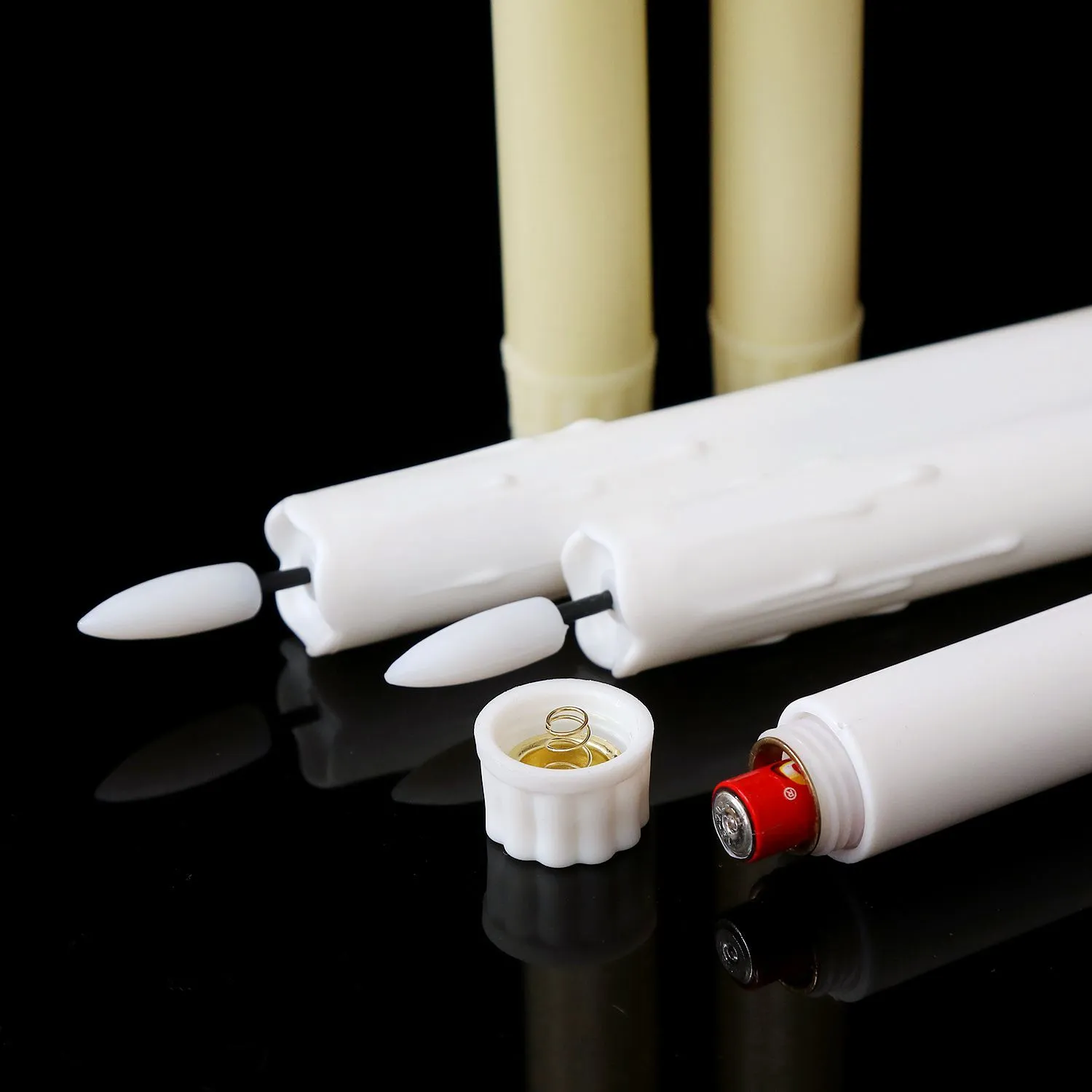 New LED long pole electronic candle, hotel birthday banquet decorative light, Christmas church pole wax, wedding atmosphere light, electronic candle light detail image 2