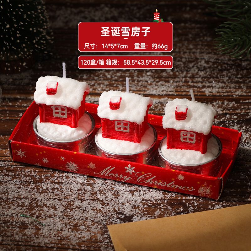 Christmas candles, home mini gifts, Christmas tree candle gift box, atmosphere decoration, Christmas ornaments, candles Application Scenario