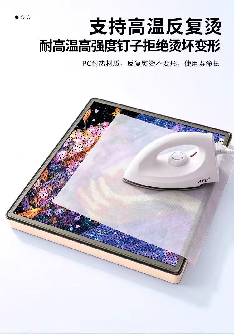 104×104 Nail APP Smart bean Board with golden frame, square bean board, girl's bow theme color nail painting pic 11