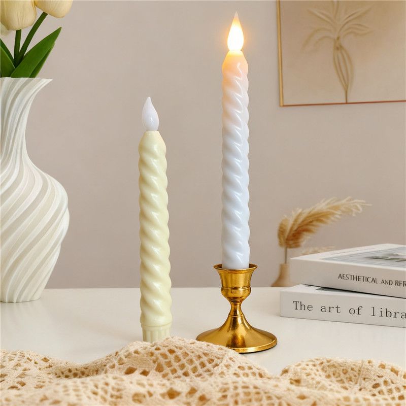 New LED threaded long pole electronic candle, New Year wedding atmosphere, home birthday and wedding simulation decorative candle, electronic candle lamp Application Scenario