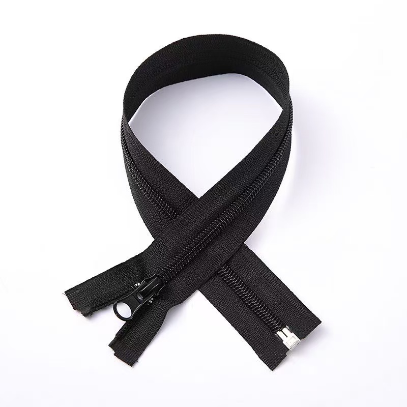 5号7号尼龙拉链开口衣服外套门襟拉链尼龙齿自锁拉头校服防晒服用 Specification image