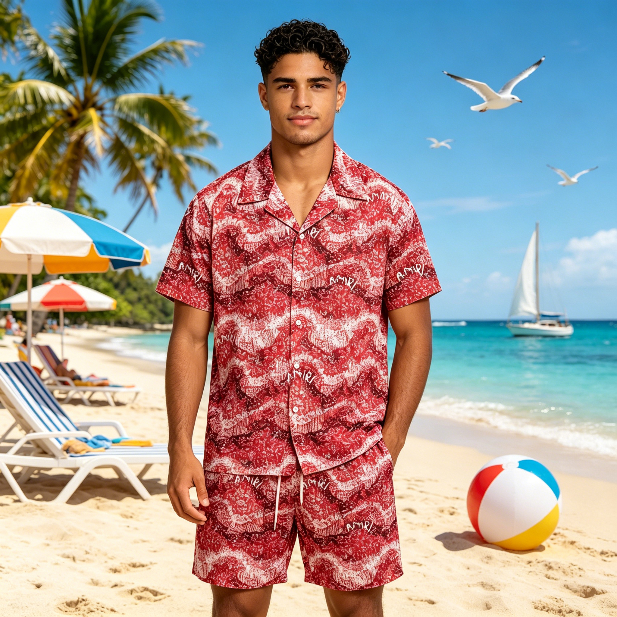 2026 comercio exterior transfronterizo al por mayor estación independiente en europa y américa best sellers venta caliente nuevo verano transpirable manga corta camisa impresa pantalones cortos hawaianos vintage pareja Item Picture