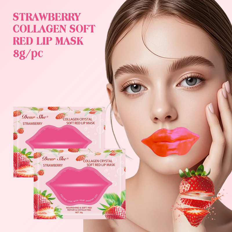 DEAR SHE Strawberry Collagen Lip Mask Moisturizes, nourishes, reduces lip lines and Lip Care wholesale