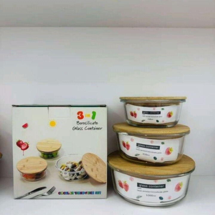 耐热微波炉饭盒透明玻璃保鲜盒饭盒密封便当冰箱收纳盒玻璃碗带盖