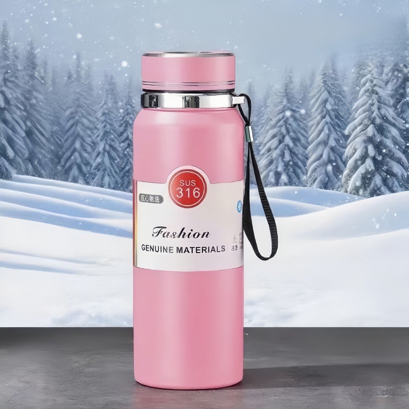 Gran capacidad de acero inoxidable 316 tazas térmicas inteligentes con té calentador solar al aire libre portátil montaña deportes kettle Item Picture