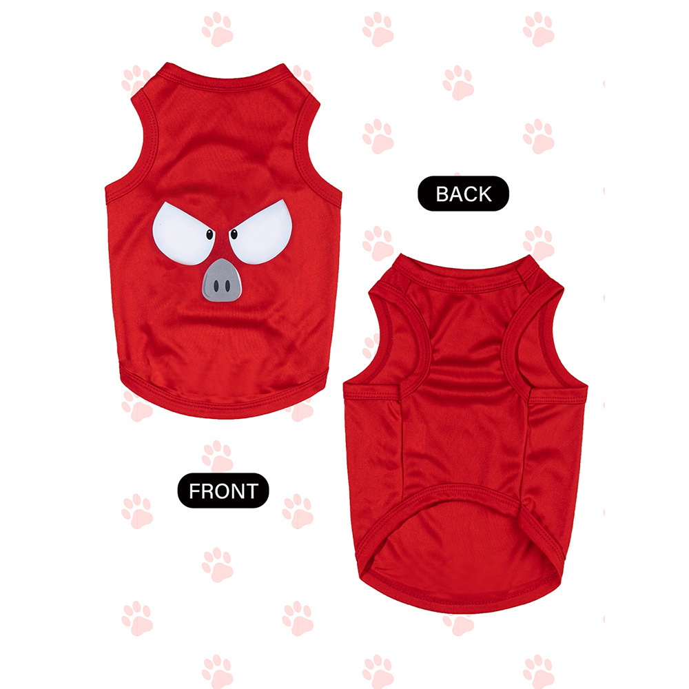 Spring and summer new dog clothes, cute pet clothes, teddy cats, Bichon Frise creative vests, pet supplies and clothing Application Scenario