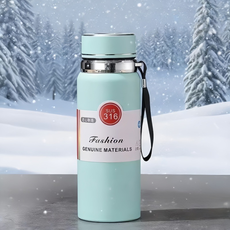 Gran capacidad de acero inoxidable 316 tazas térmicas inteligentes con té calentador solar al aire libre portátil montaña deportes kettle Specification image